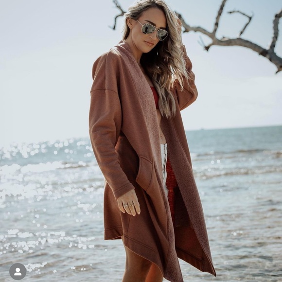 Tribe Kelley Duster Cardi - Rum Caramel - Picture 9 of 11